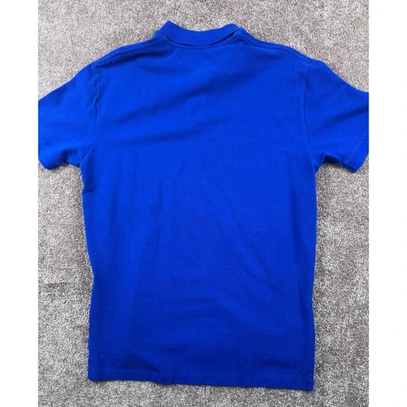 Polo Ralph Lauren Mens Royal Blue Pink Pony Cotton Pique Polo Shirt Size M - Picture 8 of 9